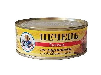 Печань траскі па-мурманску з дабаўленнем малок